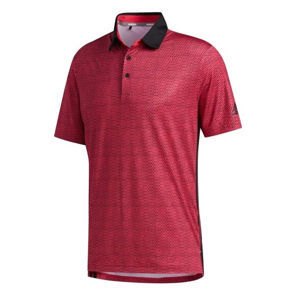 Adidas Golf Mens Ultimate365 Polo Shirt Power Pink / Black (Medium) Golf - Picture 1 of 8